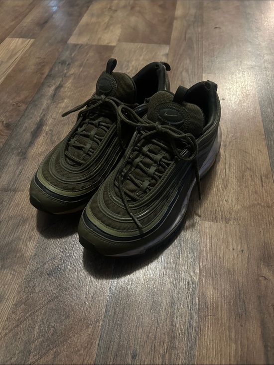 Nike Shoes - Nike Women's Air Max 97 Olive Green and Black Low-Top Sneakers